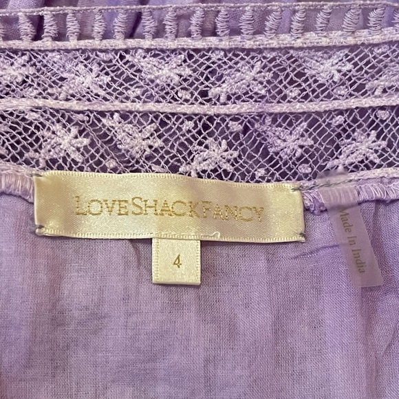 LoveShackFancy Ryan Maxi Dress In Lavender Size 4 - Picture 9 of 13